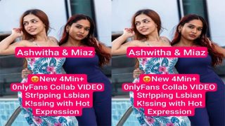 Ashwitha & Miaz – Lesbian Stripping Hard Pound MMS